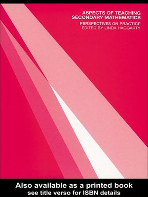 cover image of Aspects of Teaching Secondary Mathematics